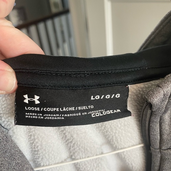 Under Armour Men’s full zip hoodie. Size Large. - Picture 3 of 3